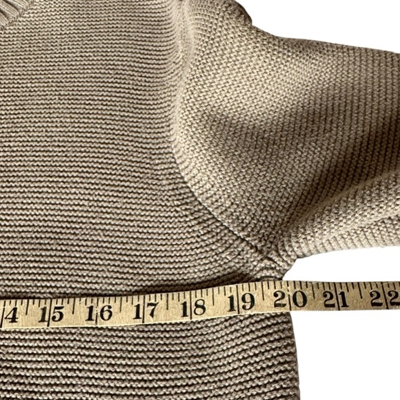 PACT ORGANIC CLASSIC FISHERMENS COTTON CREWNECK SWEATER SIZE LARGE - Picture 6 of 9